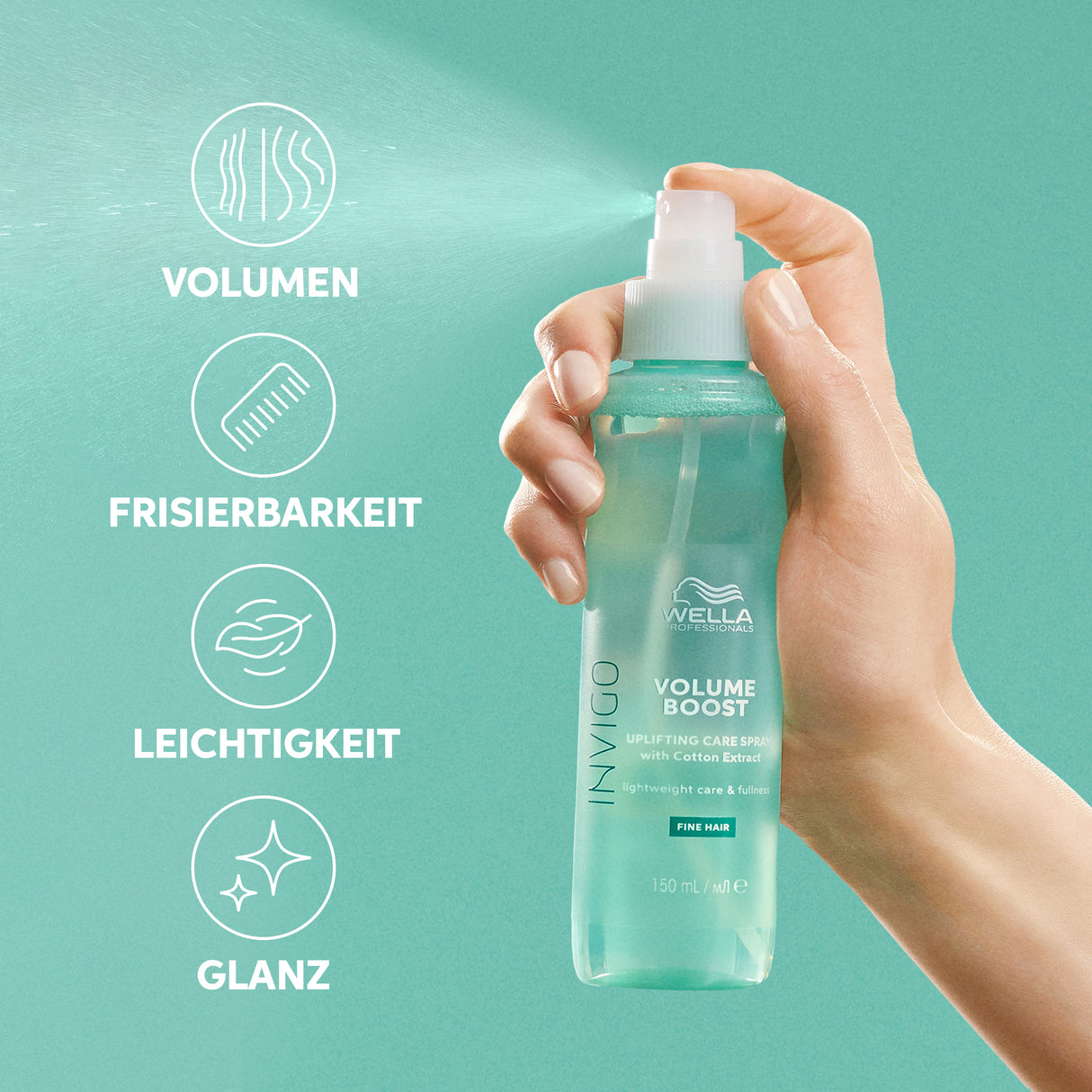 Wella NEW Invigo Volume Boost Uplifting Care Spray (Leave-In) 150ml