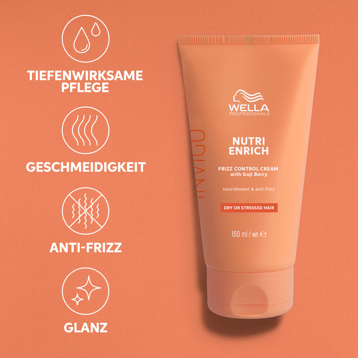 Wella NEW Invigo Nutri-Enrich Frizz Control Cream (Leave-In) 150ml